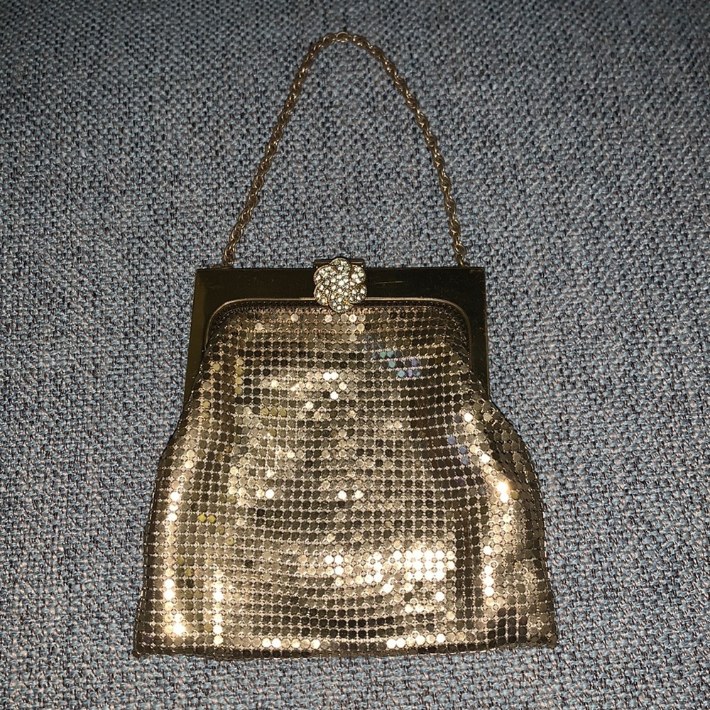 Vintage Whiting & Davis gold mesh bag
